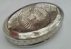 Antique Miners Tin Metal Silver Plate Brass Snuff Tobacco G Smith