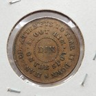 1863 Civil War Token The Flag Of Our Union Dix Shoot Him On The Spot Cwt-ssak