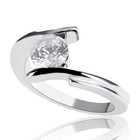 1 Ct Diamond Engagement Ring Round Cut H i1 14k White Gold Size Selectable