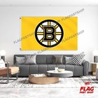 Boston Bruins 3x5 Ft Flag Banner Hockey New Grommets Nhl Free Shipping