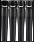  4  New Shure Sm57 Mics With Cables Authorised Dealer Fast Free Usa Shipping 
