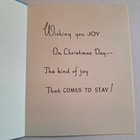 Vintage Christmas Greeting Card Angel With Basket Unused