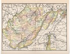 West Virginia With Counties Railroads Rivers And Wheeling Inset 1890 Map
