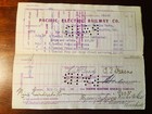 Original  1904 Pacific Electric Railway Voucher  Signed By Henry E  Huntington