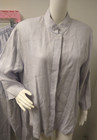Vtg Womens Clio 2 Linen 2 Piece Pants Outfit Powder Blue 1x Parisian Effortless
