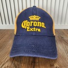 Corona Extra Hat Cap Fitted Osfa Blue Yellow Modelo Beer Cerveza Beach Crown Sun