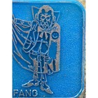 Vintage Fang Dracula Vampire Blue Plastic Gumball Machine Prize Toy Ring 1 25 