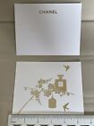 Coco Chanel Set Lot 2 Vip Holiday Greeting Postcards Cards Envelopes Gold Logo