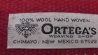 1960s Ortega s Weaving Shop In Chimayo Nm 100  Wool Hand Woven Minature Rare Lot