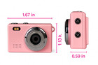 Mini Pink  Digital Camera Keychain     Hd 1080p -cute Gift For Kids And Adults