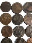 Great Britain 40  Circulated 1700 s To 1900 Antique Large Uk Penny Coin  Lot