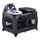  Portable Foldable Playard For Baby And Toddler Mattress  Black Playpen