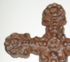 Small Beautiful Rustic Cast Iron Majestic Christian Hanging Wall Cross