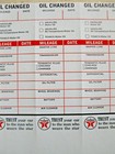 Vintage Texaco Oil Change Service Reminder Tag Sticker Tags - Lot Of 5 Nos 