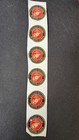 Us Marine Corps Color Plastic Sticker 1 5  Diameter - Bundle Of 50