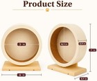 Hamster Wooden Silent Wheel  Small Animal Exercise Wheel Accessories  Quiet Spin