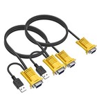 Vga Kvm Cable 5ft  Usb Vga 2in1 Kvm Cable For Vga Kvm Switch 1 5m 5ft 2pack