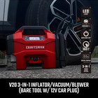  Craftsman Tire Inflator vacuum blower 3-in-1 Portable Air Compressor Tool Only 