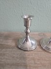 Vintage Colonial Silver 4  Candlesticks Candle Holders 