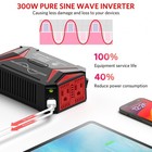 Bestek 300w Pure Sine Wave Power Inverter - Dc 12v To 110v Ac Car Black   Red 