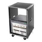 16u Cabinet Portable Rolling Network Server Rack W  Wheels For Ktv Conference