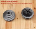16mm Bench Drill Press Spindle Pulley Assembly 28 Inner Hole Four-layer Groove
