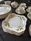 Vintage Narumi Shasta Pine Porcelain Pinecone Gold Gilt 30 Pieces