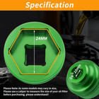 24mm Oil Filter Socket 3 8  Drive For Bmw  Chrysler chevy dodge and Other Vehicl