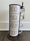 Rae Dunn Halloween Stacking Mugs Set Of 4 Boo Magic Witchy Spooky