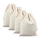  Pack Large Christmas Bags Drawstring Canvas 18 9 x26 8  Blank Christmas 4