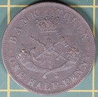 1854 Province Of Canada Half Penny Token Pc-5c1