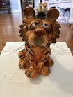 Kookie Kritters Doug Harris Goofy Tired Tiger With Birds  Coin Bank Russ 80s Vtg