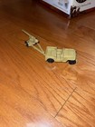 Vtg Marx Desert Fox Play Set Toy Replacement Part Usa Tan Jeep Gun Cannon Set