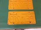 1956 California License Plates  62   Sticker Dmv Clear