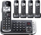 Panasonic Kx-tge675b Hd Link2cell Cordless Phone W answering Machine 5 Handsets