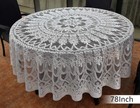 78  Vintage Floral Lace Tablecloth Round Table Cloth Cover Wedding Party Decor