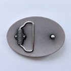 Geometric Patterns Western Cowboy Oval Enamel Metal Belt Buckle