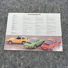Vintage 1974 Porsche 911 911s Carrera Oem 1-page Sales Brochure Spec Sheet