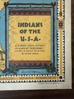 Rare 1944 Indians Of The Usa Map Louise E Jefferson Artist   Cartographer