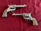 Very Nice Mattel Lone Ranger  Shootin Shell  Double Holster Cap Gun Set