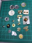 Lot Of 20 Lapel Pin And Button Collection- Some Vintage Mixed Lot