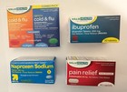 Sanchez Medical Pain Relief Cold Flu Combo Kit Ibuprofen Naproxen Acetaminophen