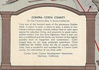 Pictorial Map Contra Costa County On San Francisco Bay Wall Art Poster