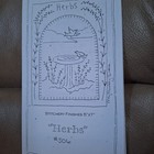 Crabapple Hill Herbs Stitchery Embroidery Pattern  506 Vtg 2002 Retired