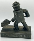 Rare The Iron Fireman Metal Art Promotional Paperweight 1 Lb  4 Oz 