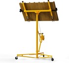 11ft Heavy Duty Drywall Lift Panel Hoist 150lbs Capacity Sheetrock Jack Wheels