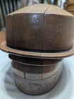Millinery Wood Hat Block Mold Form Vintage Antique Empire  Ny 5 Piece Set
