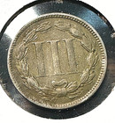1868 3 Cent Nickel Nice Original Xf Chrc