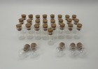 30pc Clear Glass Mini Jars With Cork Stoppers Small Apothecary Vials Craft Set