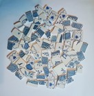 Broken China Pieces For Mosaic Art  Tumbled Smooth  75 Pieces  1 Lb    Free S h